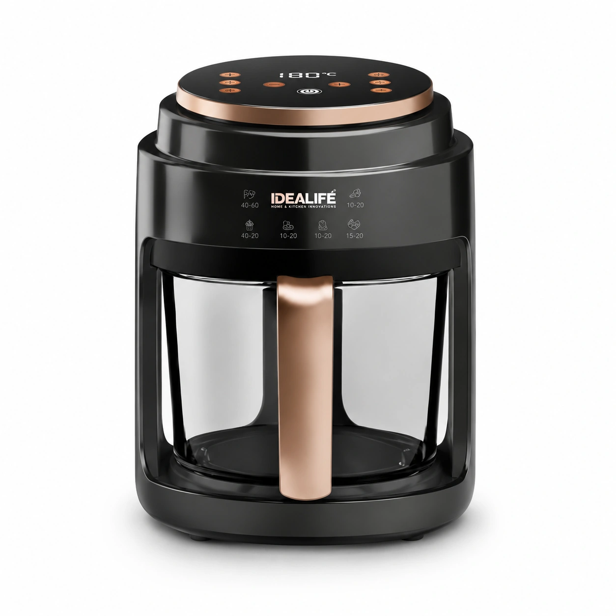 Idealife IL-200B Air Fryer 4L (Mangkuk Kaca)